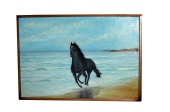 Картина "Черный конь"
